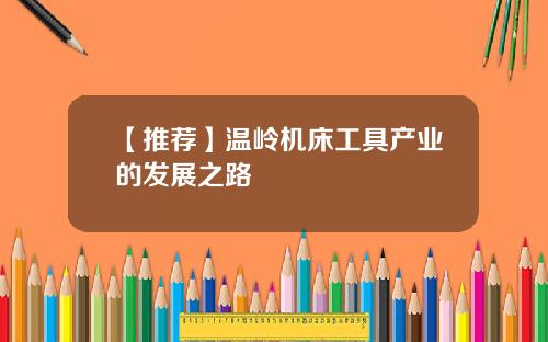 【推荐】温岭机床工具产业的发展之路
