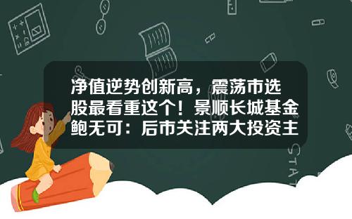 净值逆势创新高，震荡市选股最看重这个！景顺长城基金鲍无可：后市关注两大投资主线-长城品牌基金今日净值