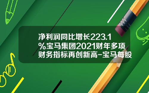 净利润同比增长223.1%宝马集团2021财年多项财务指标再创新高-宝马每股多少钱