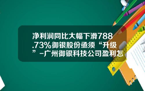 净利润同比大幅下滑788.73%御银股份亟须“升级”-广州御银科技公司盈利怎么样