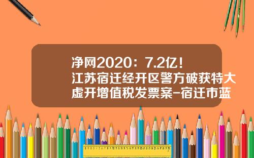 净网2020：7.2亿！江苏宿迁经开区警方破获特大虚开增值税发票案-宿迁市蓝天贸易有限公司