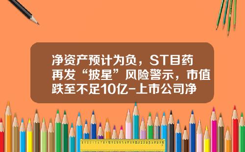 净资产预计为负，ST目药再发“披星”风险警示，市值跌至不足10亿-上市公司净资产是负的