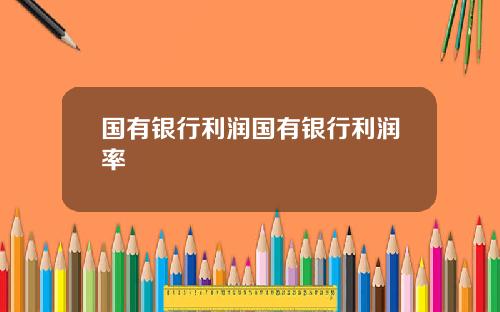 国有银行利润国有银行利润率