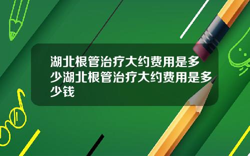 湖北根管治疗大约费用是多少湖北根管治疗大约费用是多少钱