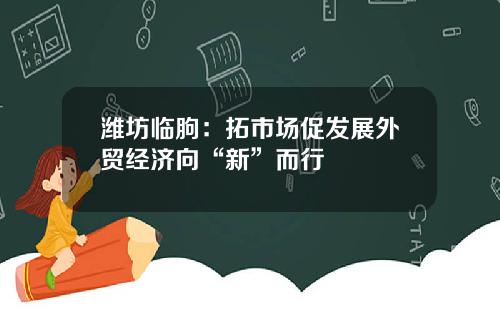 潍坊临朐：拓市场促发展外贸经济向“新”而行