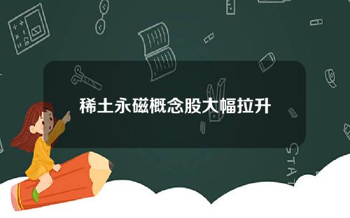稀土永磁概念股大幅拉升