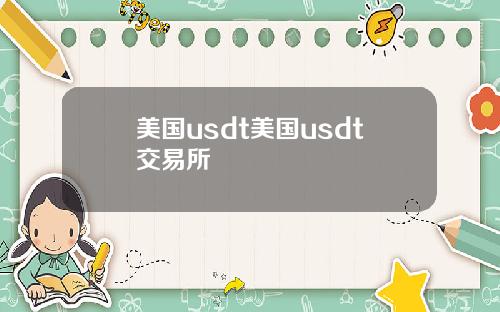美国usdt美国usdt交易所