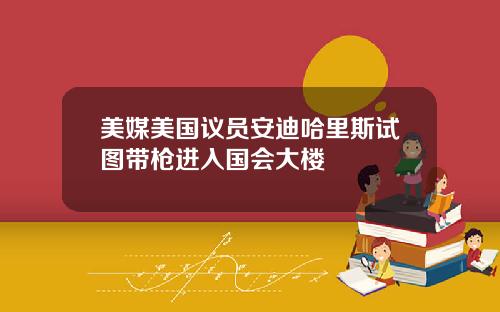 美媒美国议员安迪哈里斯试图带枪进入国会大楼