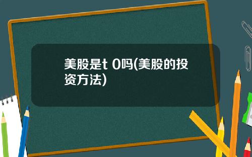 美股是t 0吗(美股的投资方法)