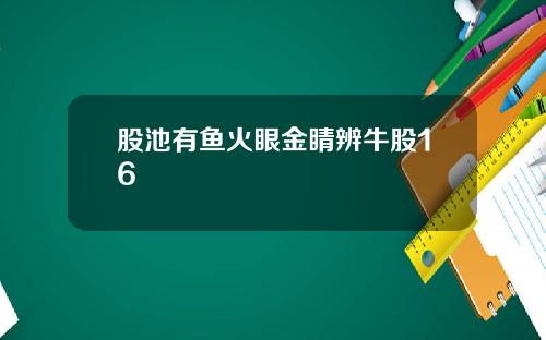 股池有鱼火眼金睛辨牛股16