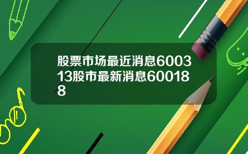 股票市场最近消息600313股市最新消息600188