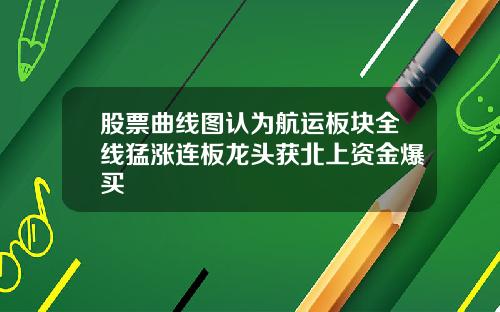 股票曲线图认为航运板块全线猛涨连板龙头获北上资金爆买