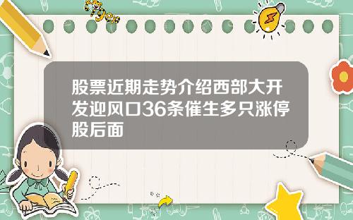 股票近期走势介绍西部大开发迎风口36条催生多只涨停股后面