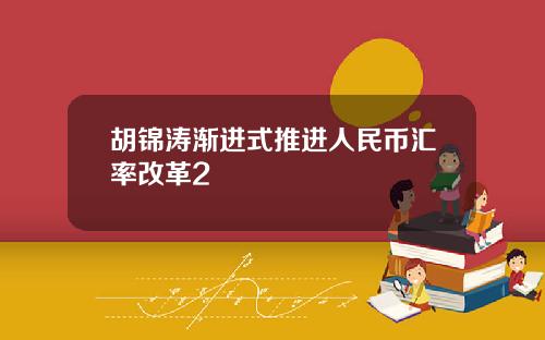 胡锦涛渐进式推进人民币汇率改革2