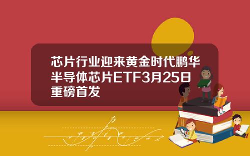 芯片行业迎来黄金时代鹏华半导体芯片ETF3月25日重磅首发