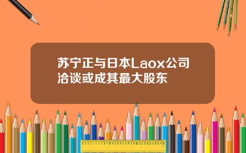 苏宁正与日本Laox公司洽谈或成其最大股东