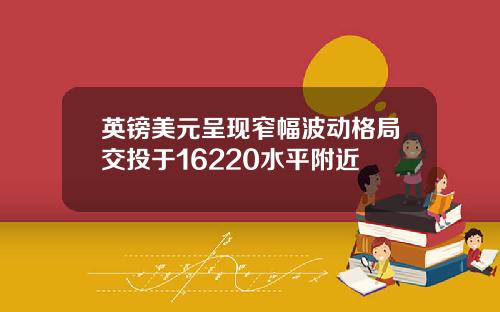 英镑美元呈现窄幅波动格局交投于16220水平附近