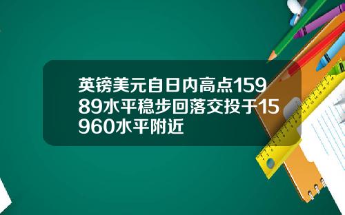 英镑美元自日内高点15989水平稳步回落交投于15960水平附近