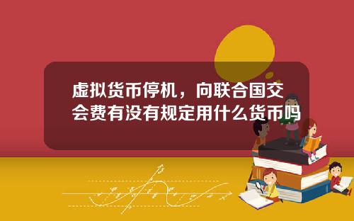 虚拟货币停机，向联合国交会费有没有规定用什么货币吗