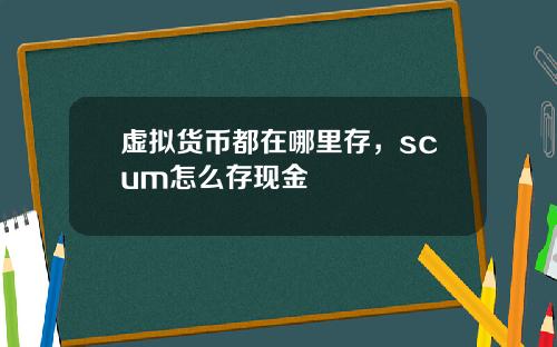 虚拟货币都在哪里存，scum怎么存现金