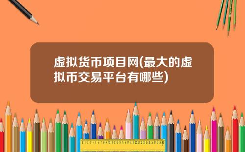 虚拟货币项目网(最大的虚拟币交易平台有哪些)