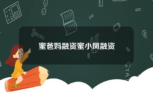 蜜爸妈融资蜜小凤融资