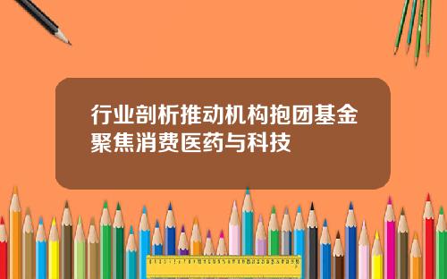 行业剖析推动机构抱团基金聚焦消费医药与科技