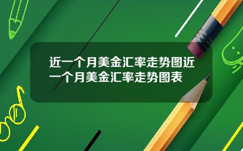 近一个月美金汇率走势图近一个月美金汇率走势图表