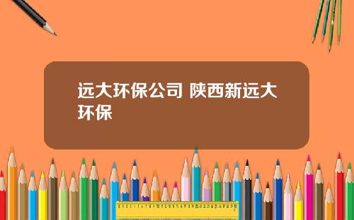 远大环保公司 陕西新远大环保