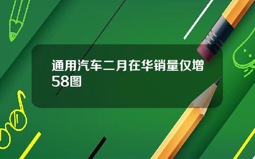 通用汽车二月在华销量仅增58图
