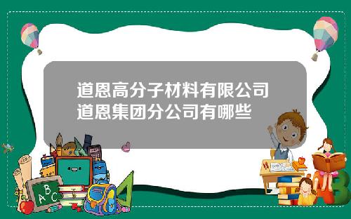 道恩高分子材料有限公司 道恩集团分公司有哪些