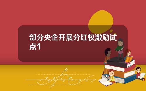 部分央企开展分红权激励试点1