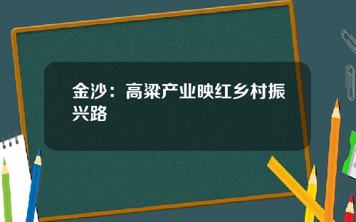 金沙：高粱产业映红乡村振兴路
