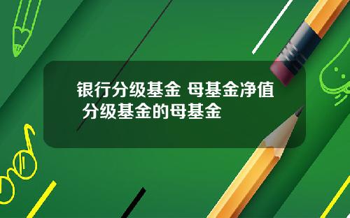 银行分级基金 母基金净值 分级基金的母基金