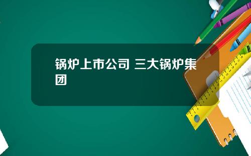 锅炉上市公司 三大锅炉集团