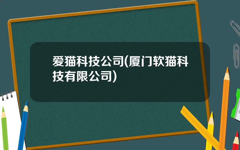 爱猫科技公司(厦门软猫科技有限公司)