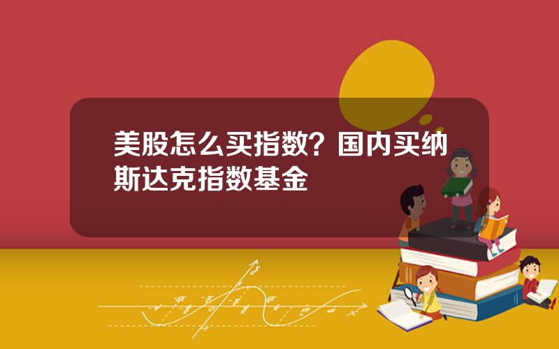 美股怎么买指数？国内买纳斯达克指数基金