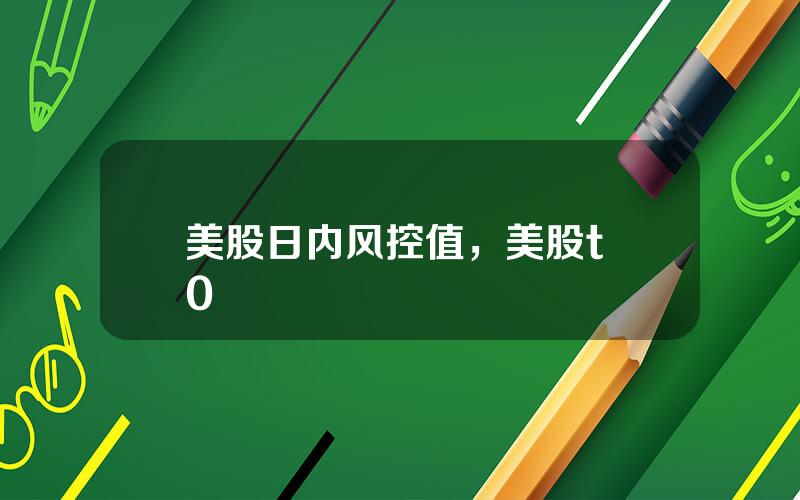 美股日内风控值，美股t+0