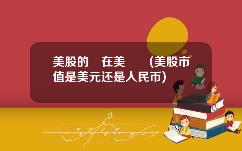 美股的錢在美國嗎(美股市值是美元还是人民币)