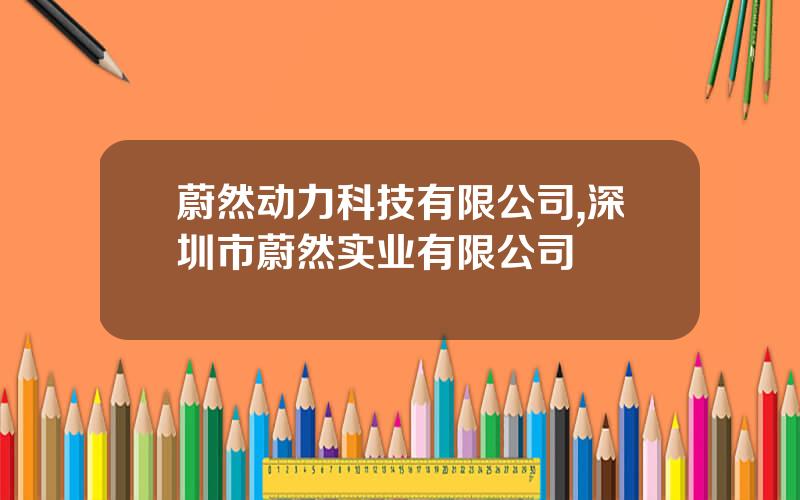 蔚然动力科技有限公司,深圳市蔚然实业有限公司